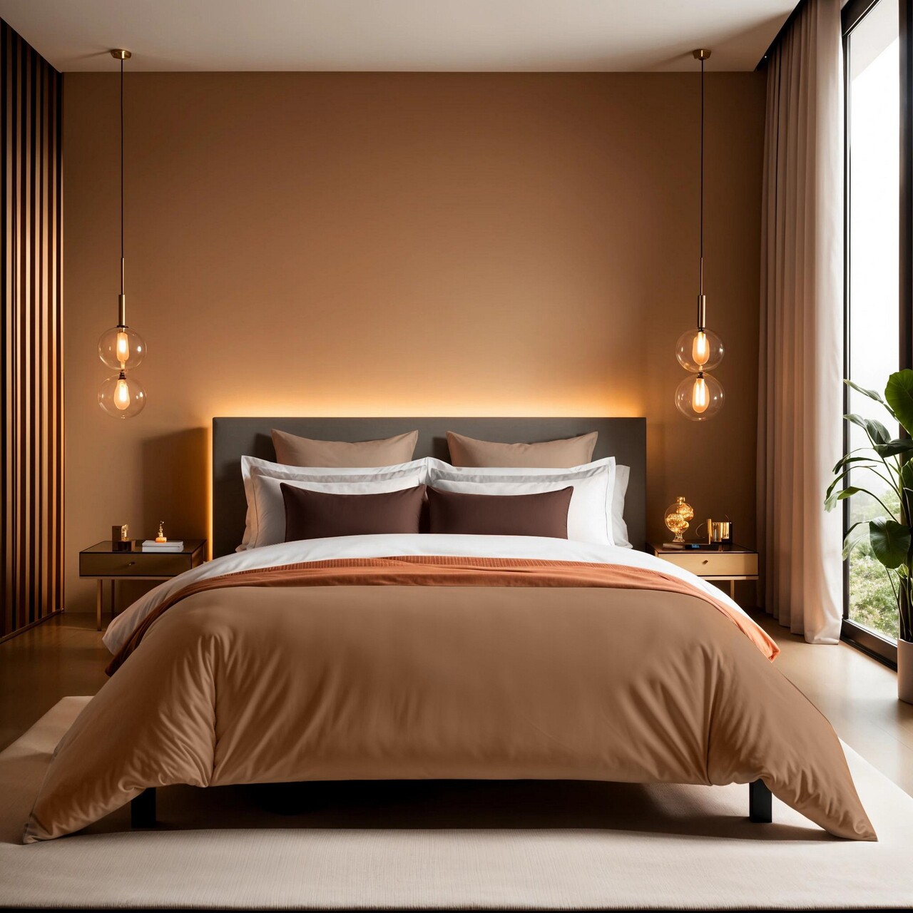 Husa de pilota Ranforce Super King (FR) (IT), L'essentiel Maison, Tonne Brune, Maro - imagine 7
